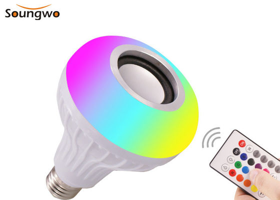 RGBW E27 Adapter Bluetooth Speaker Bulb Remote Control SMD5730